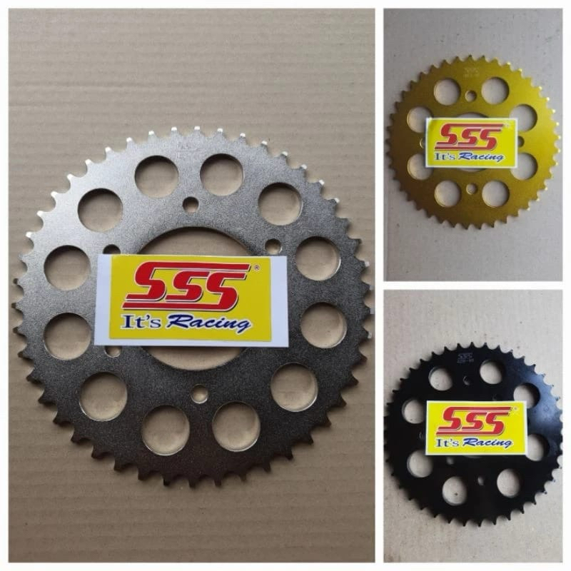 Gear Belakang SSS 428 415 Motor Kawasaki Ninja S R RR Athlete $ & Ninja 250 R25 MT25 Gir Trple S