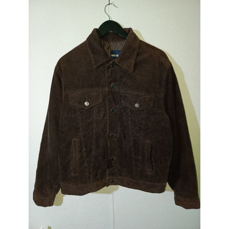 JAKET TRUCKER UNIQLO CORDUROY