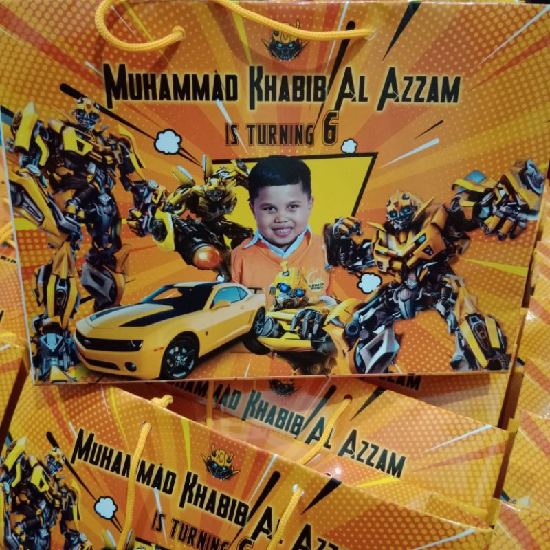 

BUMBLEBEE TAS ULTAH SNACK (ISI 12PCS) BAHAN GLOSSY