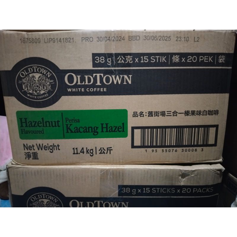 

Oldtown white coffe hazelnut per dus