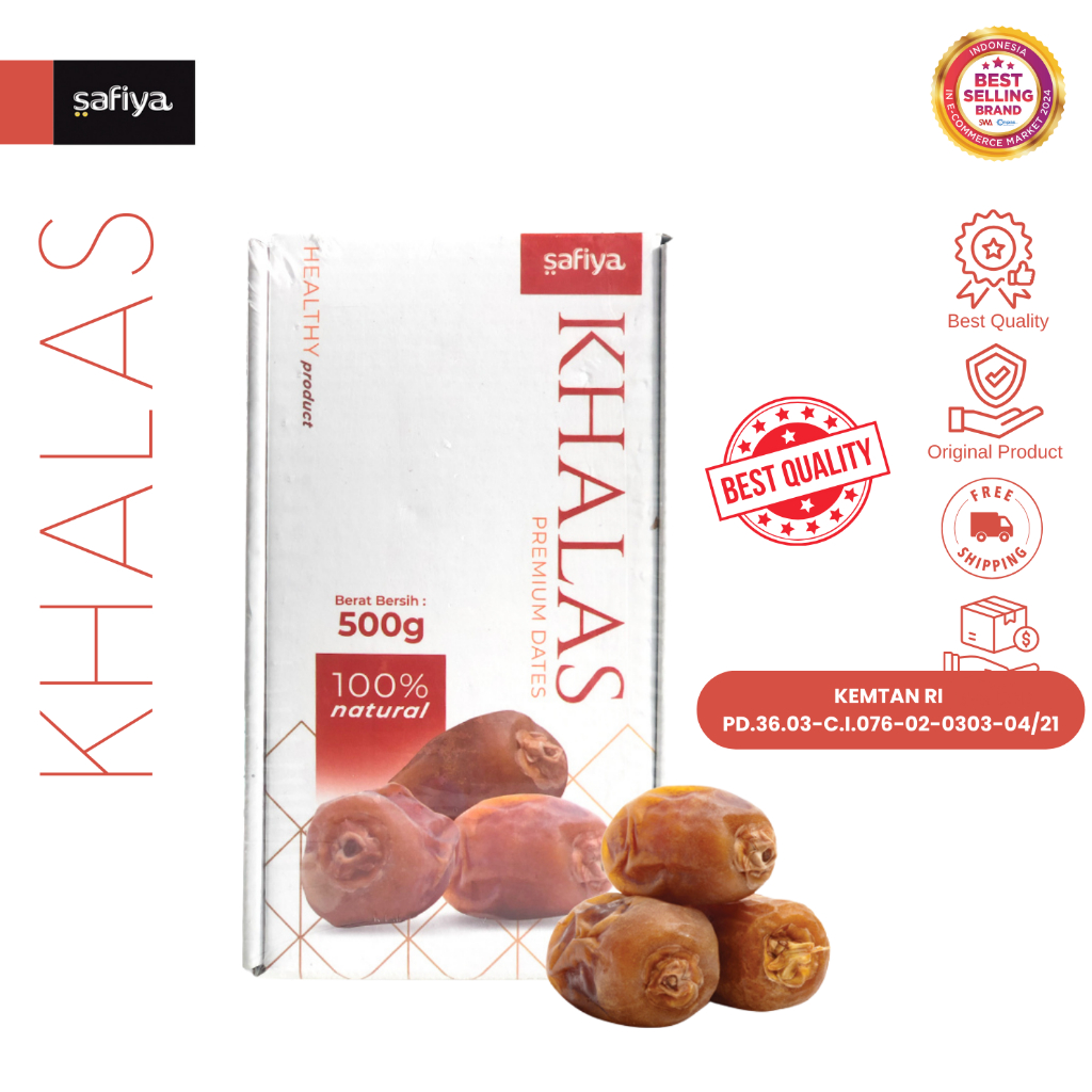 

Safiya Kurma Khalas Saad 500 Gram Kholas Dates Premium