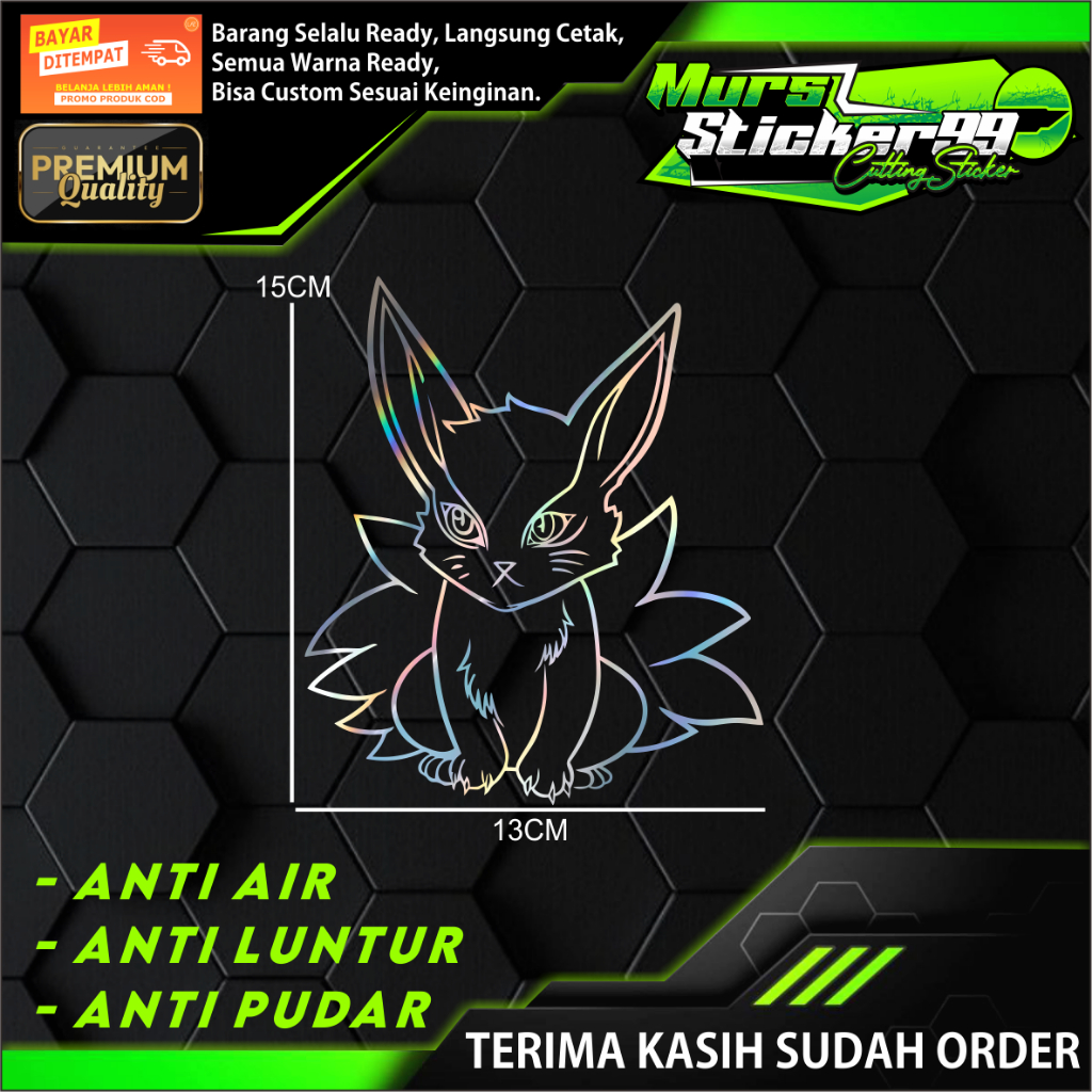 Sticker Cutting KURAMA Cocok Untuk Motor Dan Mobil