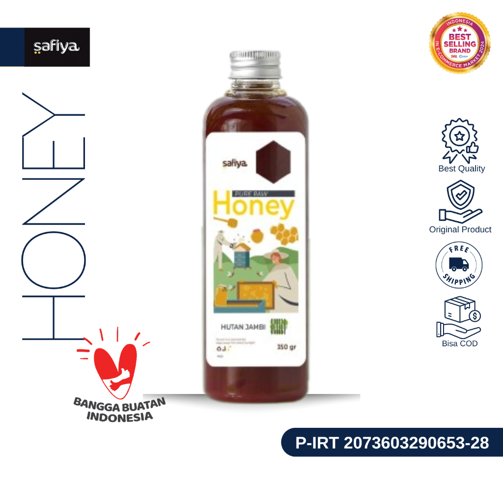 

Safiya Madu Murni Hutan Jambi 350 Gram Raw Honey Asli Premium