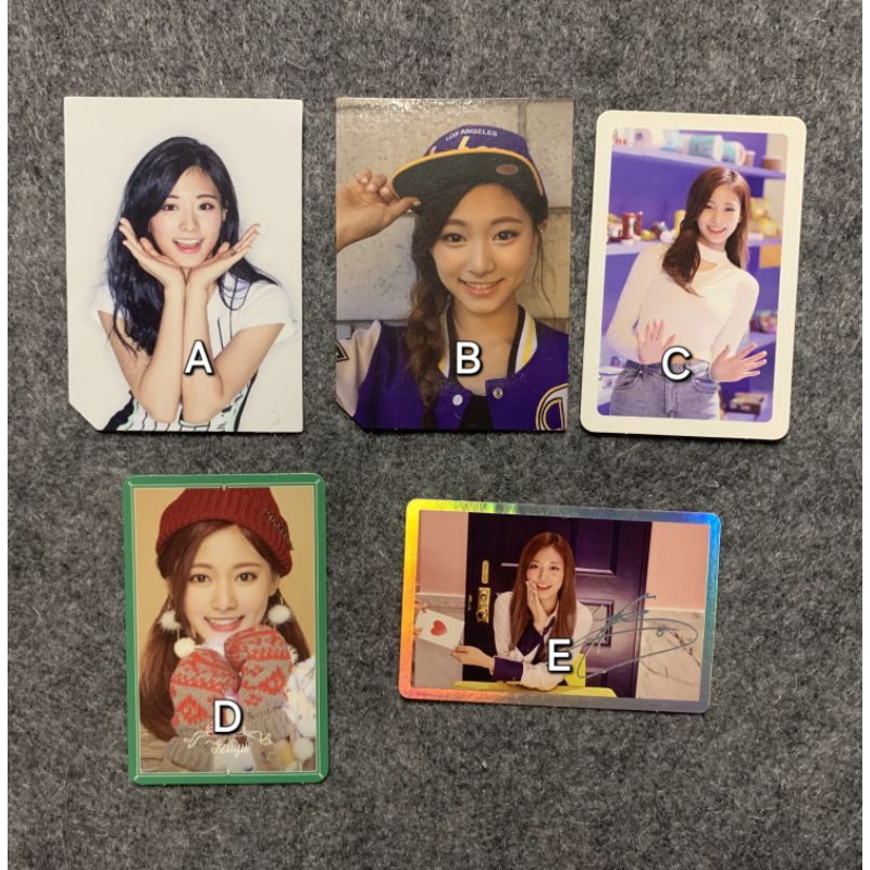 twice tzuyu page two merry n happy signal photocard