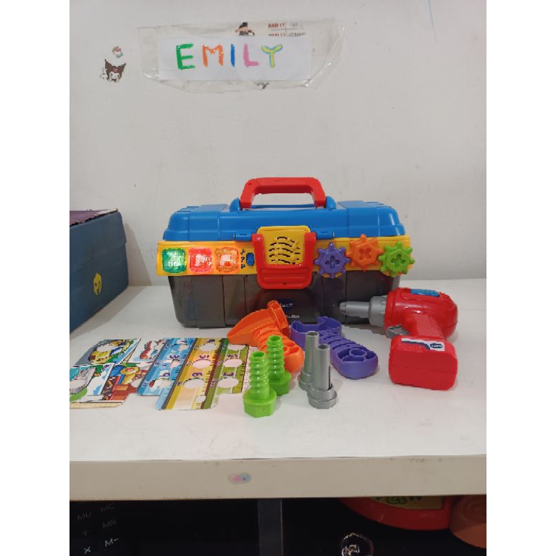 Vtech,my 1st ToolBox,mainan edukasi & musik, hrg + adm.