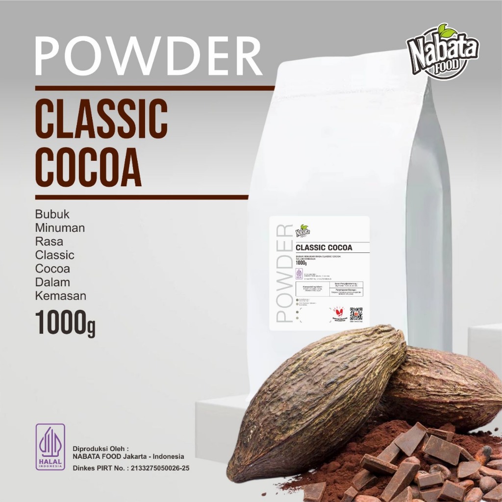 

Classic Cocoa Nabata - Bubuk Minuman Cokelat 1 kg | Bubuk Minuman 1 Kg Chocolate