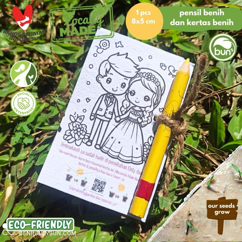 

Souvenir Mewarnai Coloring Kit Kertas dan Pensil Bisa Ditanam