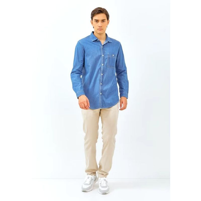 KLL 432 D KEMEJA DENIM PRIA LOIS ORIGINAL