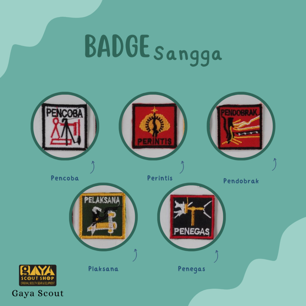 Bet Badge Sangga Pramuka Penegak Bordir Termurah