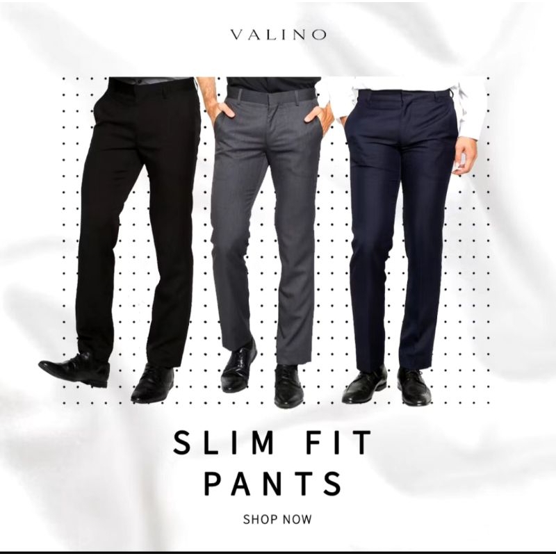 NEW Celana pria kerja valino warna navy size 31 original
