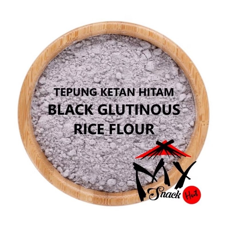 

TEPUNG KETAN HITAM 100GR PURE BLACK GLUTINOUS RICE FLOUR MOCHI RONDE BUBUK HEI NUO MI FEN 黑糯米粉 HALAL