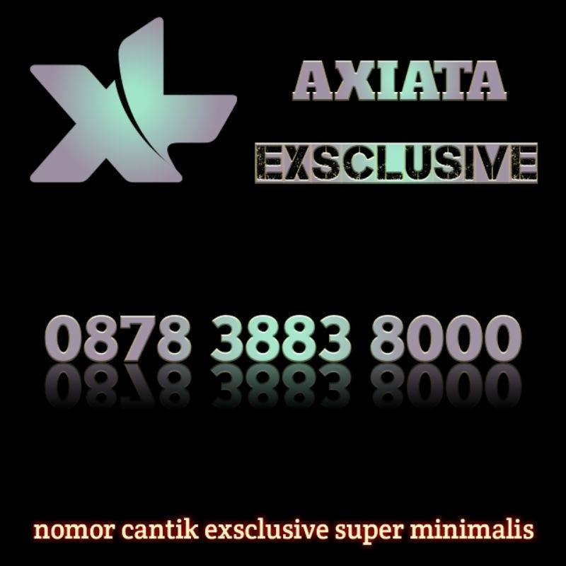 Nomor cantik perdana XL Axiata varian angka super minimalis berkualitas spesial edition 8000