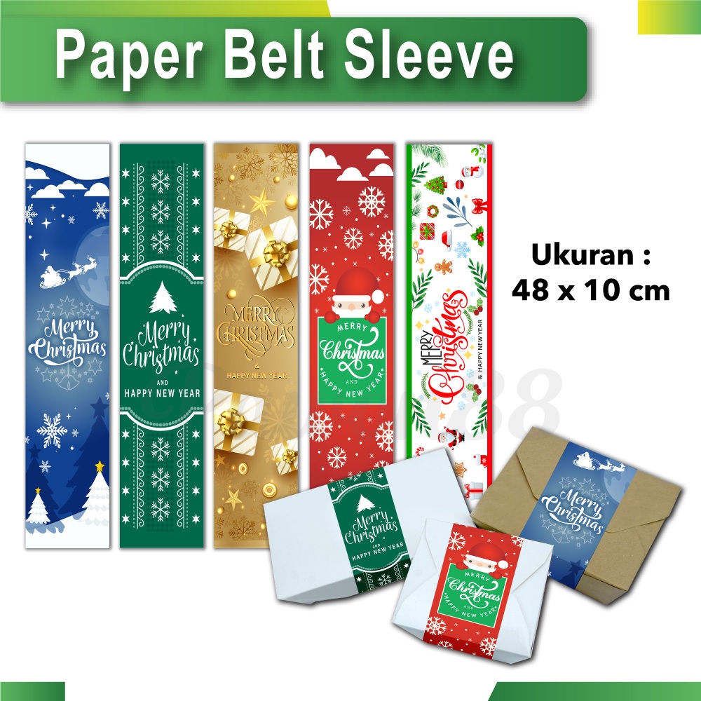 

Paper Belt Sleeve - Pita Toples - Pita Kertas - NATAL Christmas
