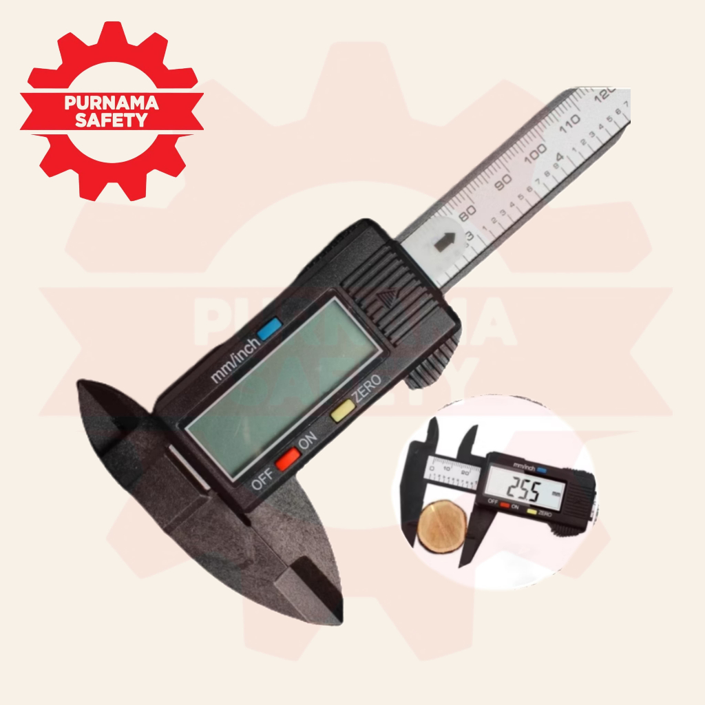 

Jangka Sorong Sketmat Sigm,at Digital LCD Vernier Caliper Carbon 150mm