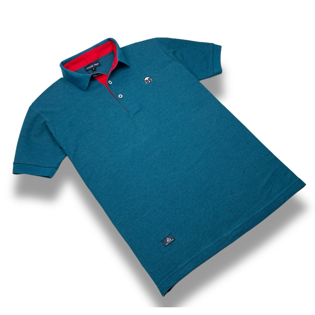 Polo Shirt Pola Warna Premium Kaos kerah Polo Pria Lengan Pendek Kerah
