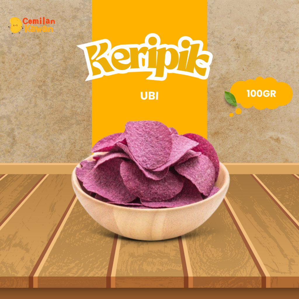 

Cemilan Kawan - Keripik Ubi Ungu 100 gram Snack Kiloan