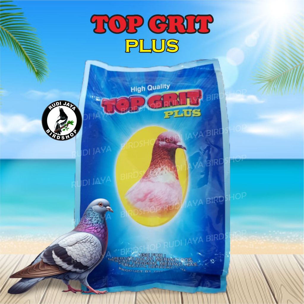 TOP GRIT TOPGRIT PASIR 1 KG ASINAN PAKAN TAMBAHAN MINERAL BURUNG MERPATI PERKUTUT PUTER AYAM DERKUKU