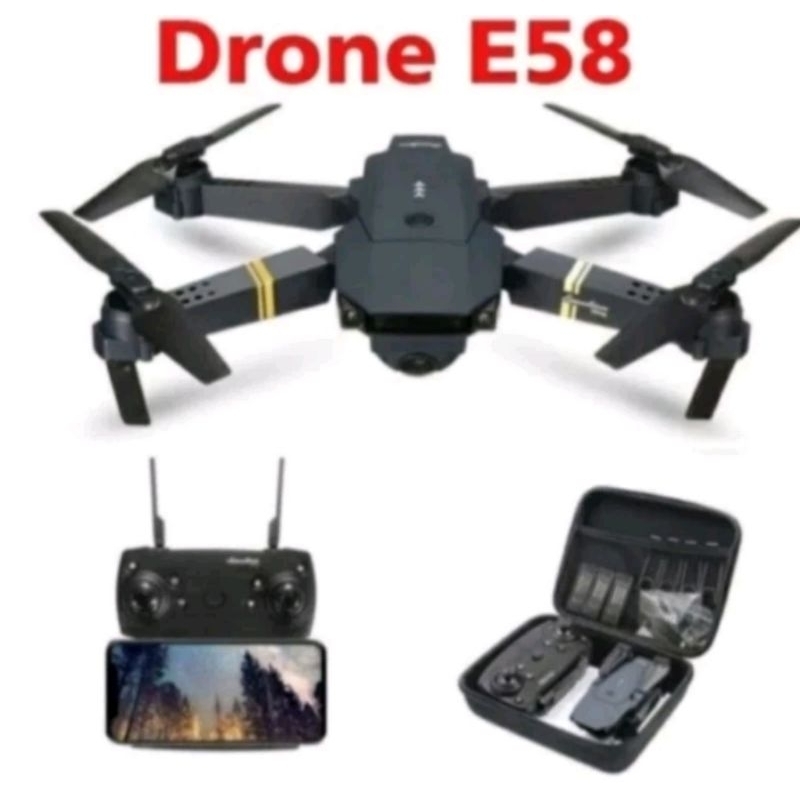 Drone kamera E58  4k Quadcopter wifi lipat Suryajayabersama