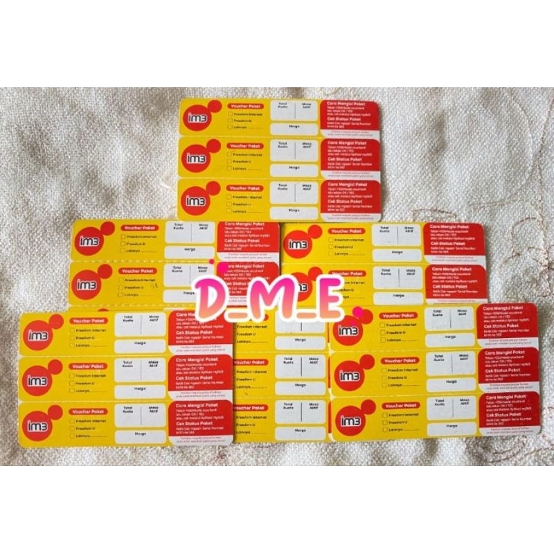 vocher kosong im3/indosat perSN