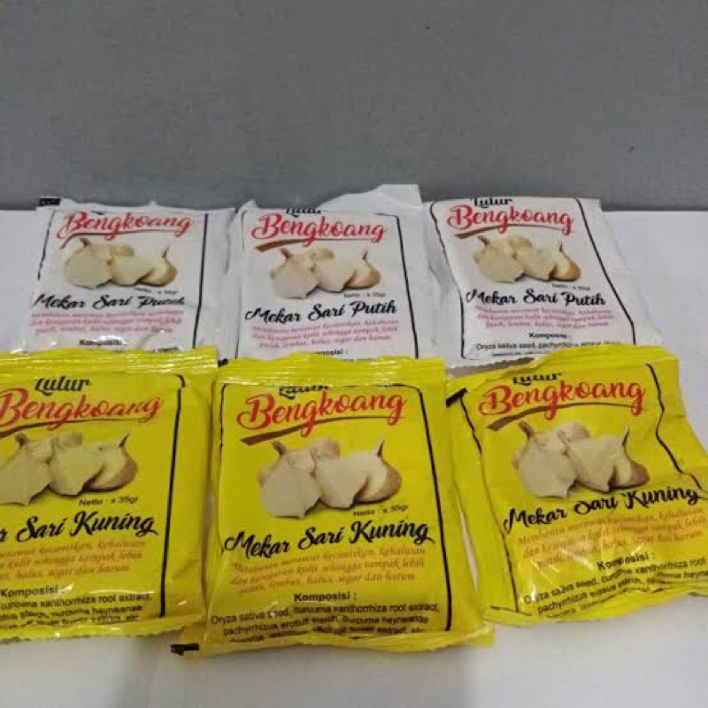 LULUR BENGKOANG MEKAR SARI PUTIH & KUNING