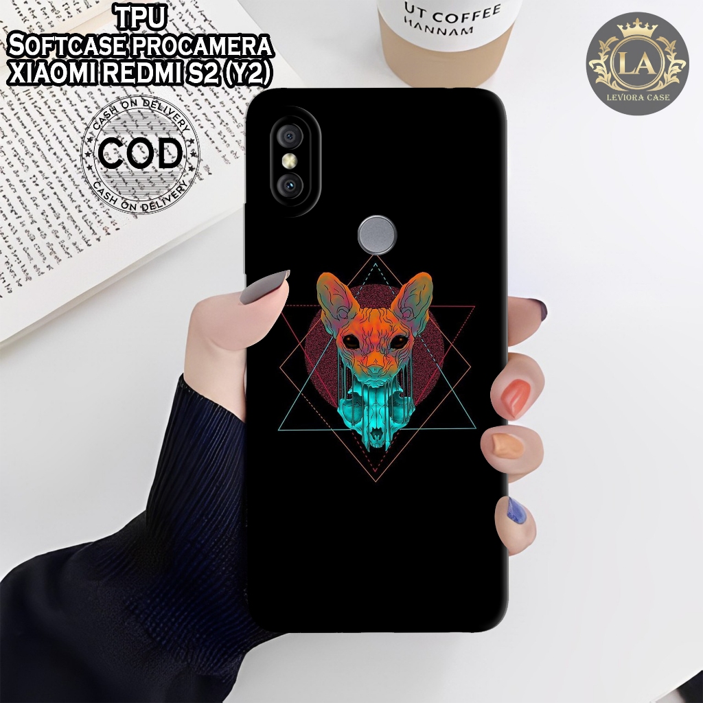 Case Xiaomi Redmi S2 (Y2) - Leviora Case - Fashion Case Hitam - Softcase Xiaomi Redmi S2 (Y2) - Case