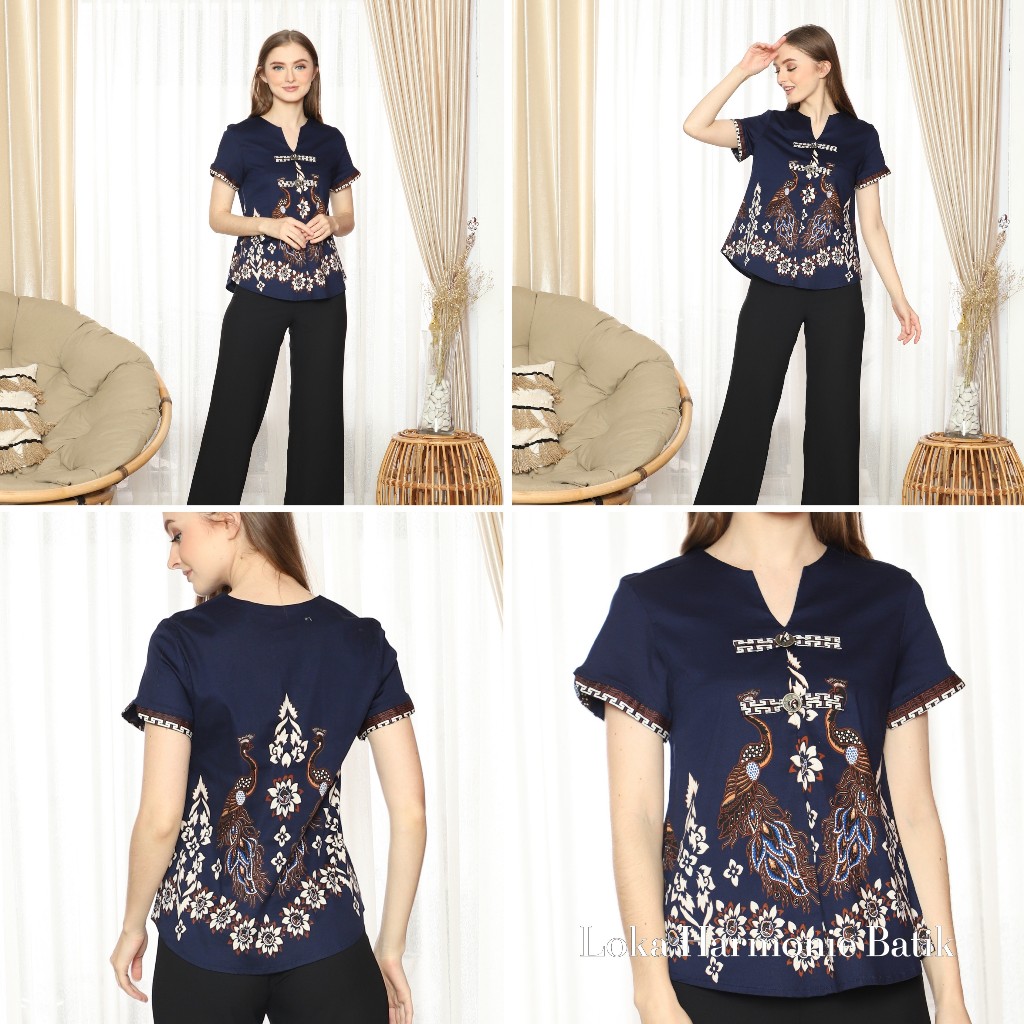 FREE ONGKIR 208 - BAJU ATASAN DRESS KEMEJA BATIK KELUARGA PASANGAN COUPLE ANAK MODERN KEKINIAN IMLEK