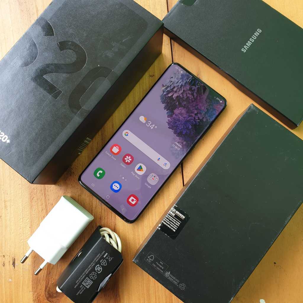 Samsung S20+ 8/128GB Second SEIN Resmi  | S20 Plus HP Bekas Mulus | IMEI Permanen | Kamera Jernih