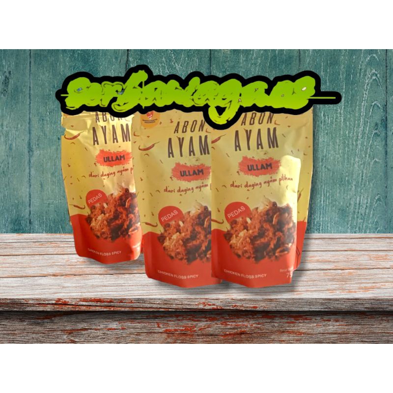 

asli abon ayam ullam rasa spicy