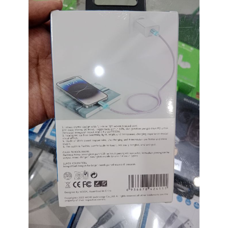 data cable vivan type c for iphone