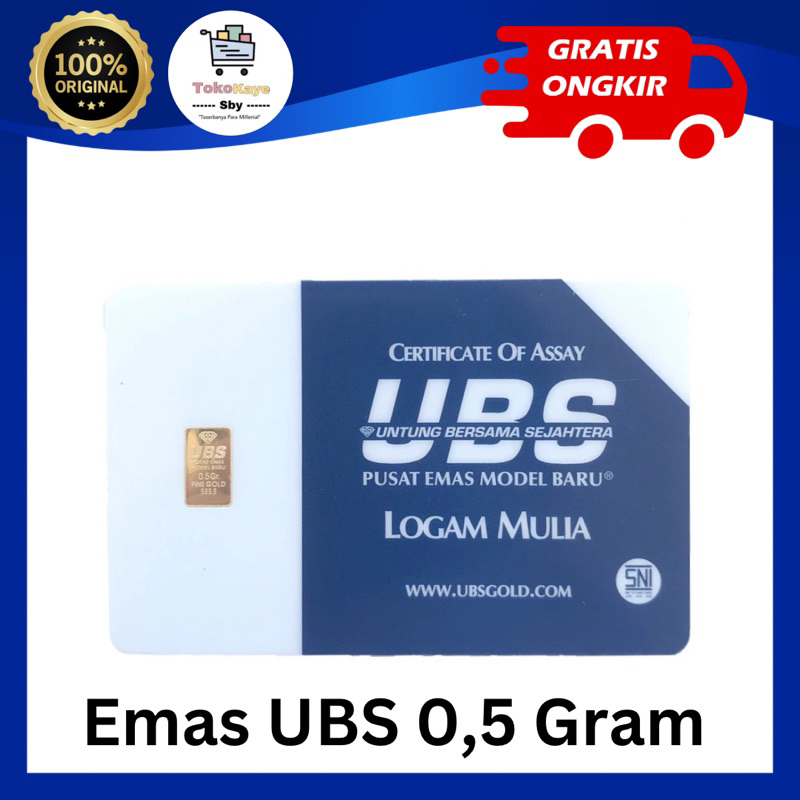LM Logam Mulia Emas UBS 0,5 gram