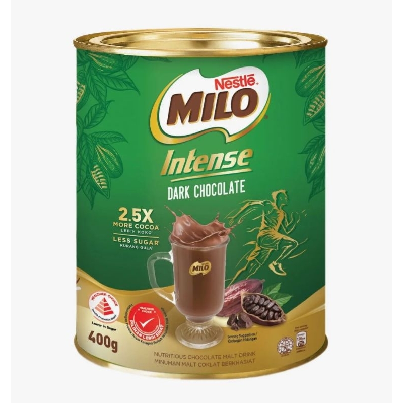 

milo intense dark chocolate 400gr