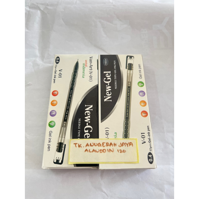 

[1 PC / BIJI ] PULPEN VAN ART V-01 TINY NEW GEL INK PEN , BOLPEN CAIR 0.4 MM