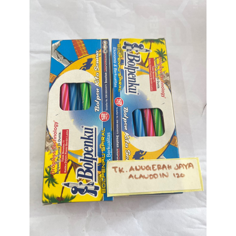 

[ 1 BIJI / PC ] PULPEN BOLPENKU SPIRAL , BOLPEN LILIN