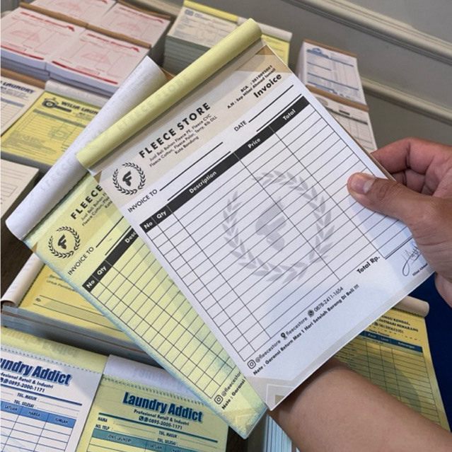 

(GRATIS DESAIN) Nota Olshop Custom 1/2 Folio 2rangkap