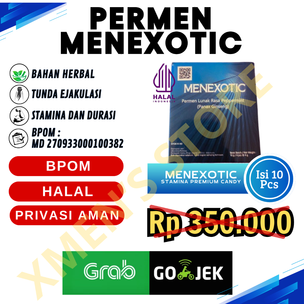 

Permen Stamina MenExotic Isi 10 pcs. Candy strong kuat tahan lama
