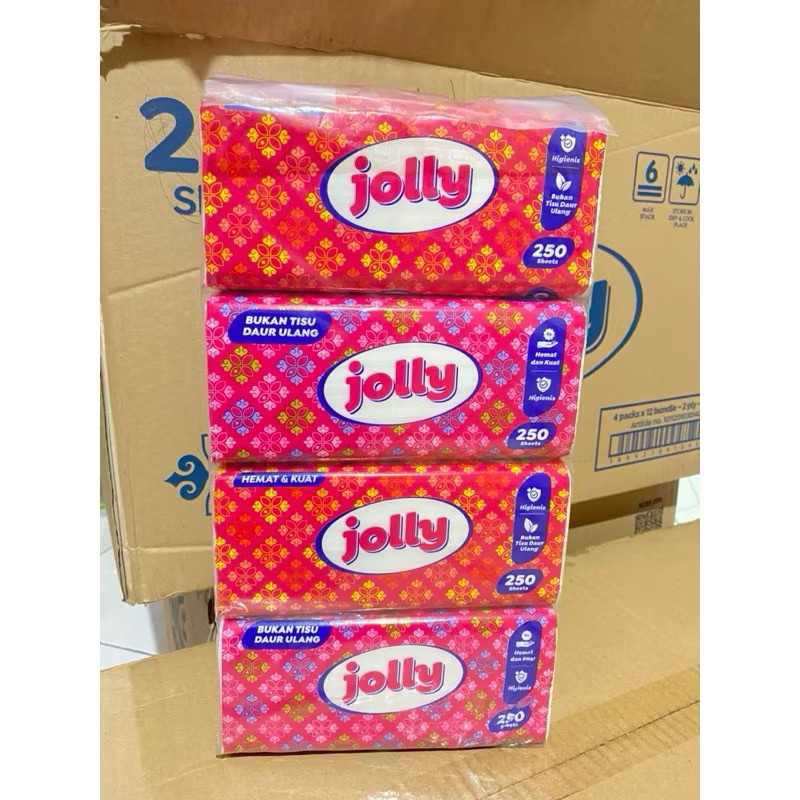 TISU JOLLY 250 SHEET / TISU MURAH / TISSUE GROSIR / TISSUE MURAH ( 1pcs )