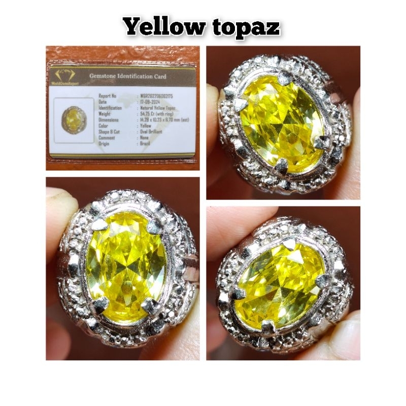 NATURAL VIVID YELLOW TOPAZ KRISTAL