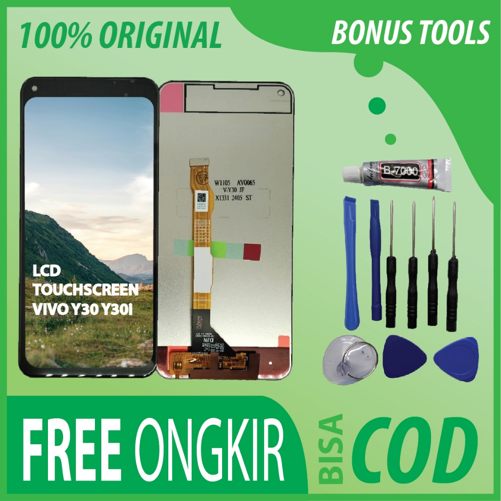 【ORIGINAL 100%】LCD TOUCHSCREEN VIVO Y30/ Y30i FULLSET TOUCHSCREEN / ORIGINAL100%
