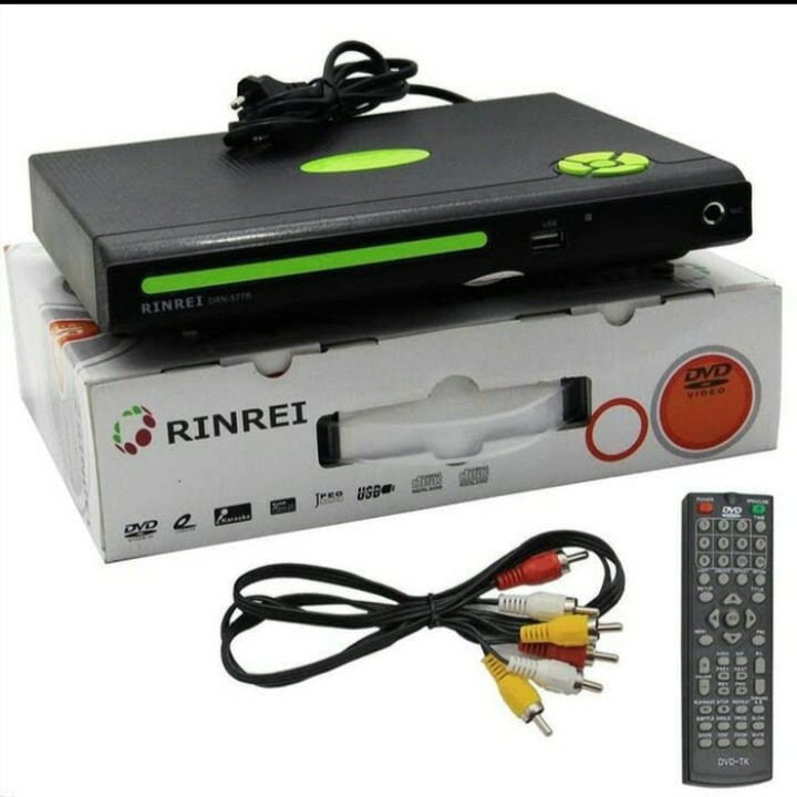 DVD/VCD/CD/MP3/MP4 Player RINREI Optik Samsung Read Kaset Bajakan/Ori