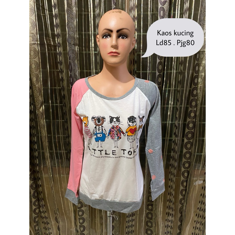 baju preloved  kaos kucing