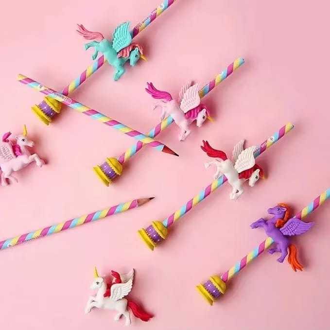 

Ay00! 8103 Set Alat Tulis Pensil + Eraser + Rautan Karakter Unicorn Souvenir Gift Anak
