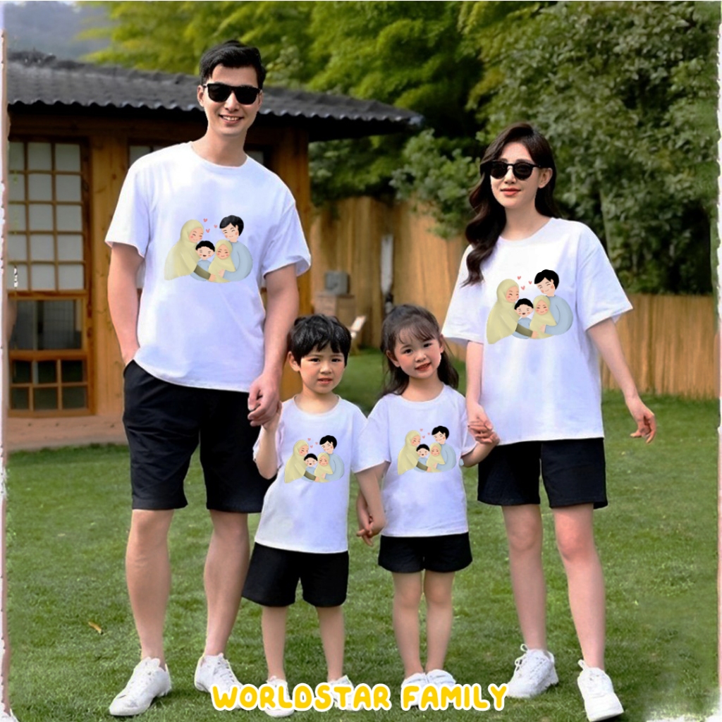 WSF Kaos Couple Keluarga Big Bro Lil Bro Kaos Happy Family Picture Kaos Couple Keluarga  Lucu Kaos P