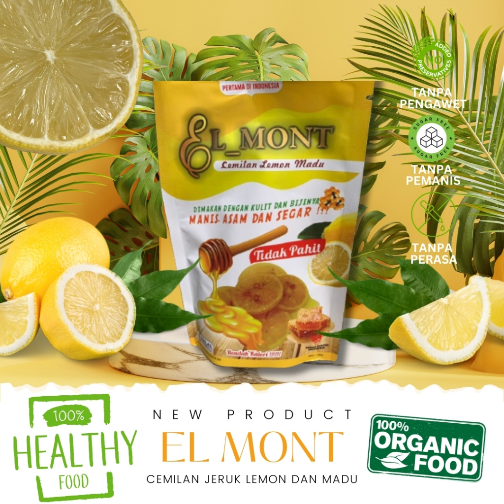 

ELMONT SUPER HEMAT 3 Pcs | Cemilan Jeruk Lemon dan Madu | Cemilan Sehat Diet 100 Gram