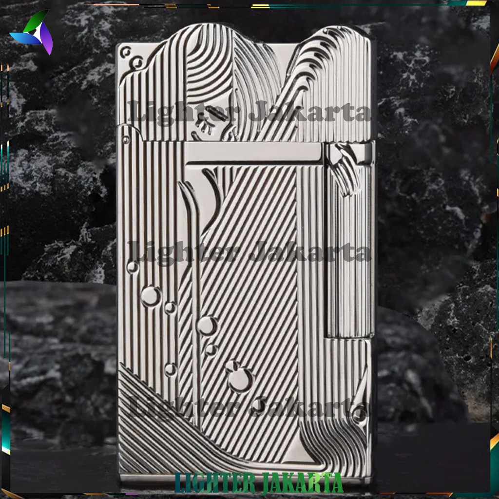 Korek Api Dupont Api St. Dupont Paris Sleeping Mermaid Silver Sanji One Piece