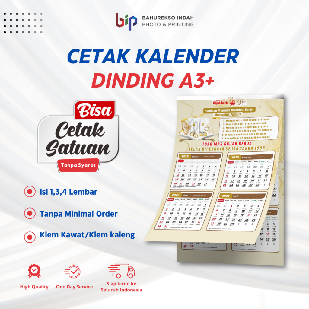 

Kalender Dinding / Kalender Gantung Desain Custom