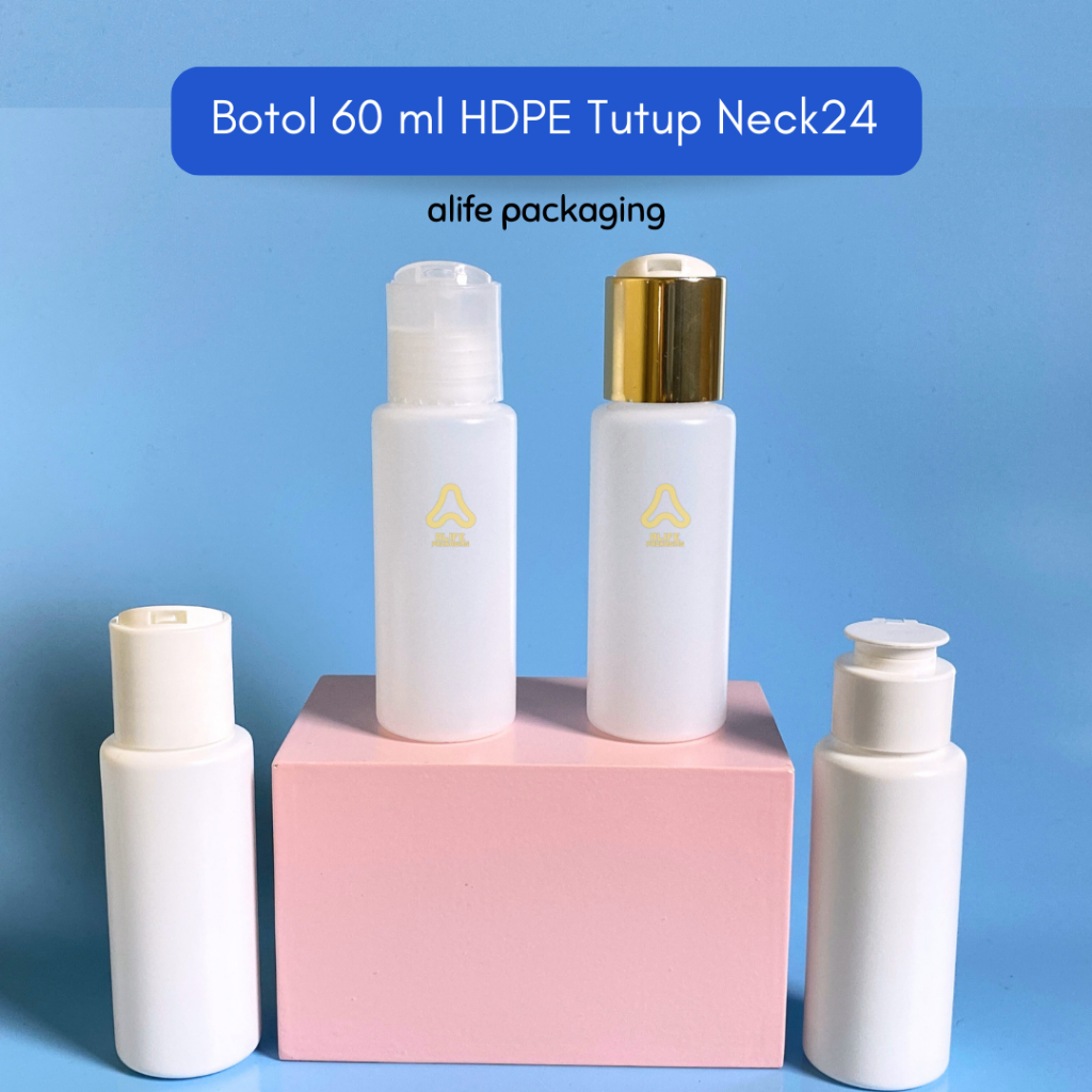 Botol HDPE 60 ml | Botol Presstop 60 ml | Botol Mushrrom 60 ml - HDPE