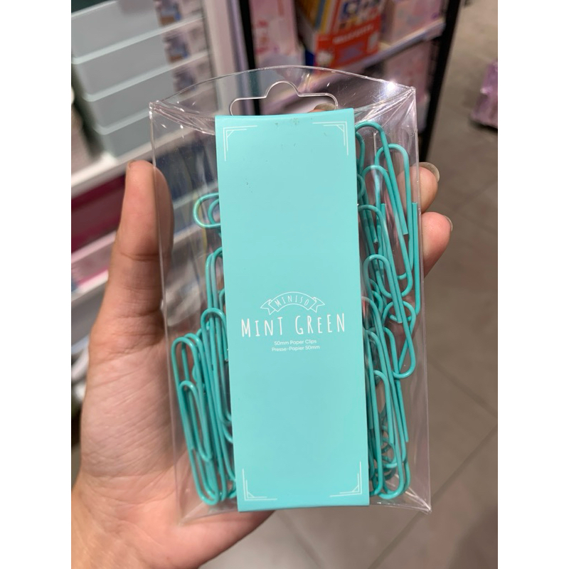 

Miniso Mint Green Series 50mm Paper Clips