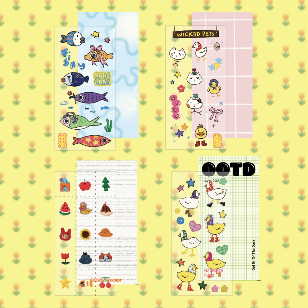 

Sticker Sheet Deco Transparant UV Print