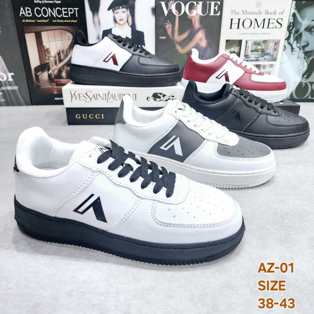 Sepatu pria dan wanita putih korean style sneakers terbaru casual coX3302