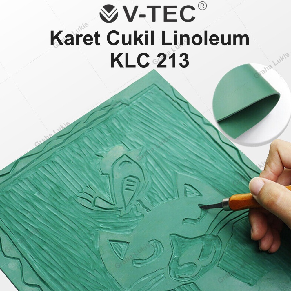 

KODE U2V Karet Lino Cutter A3 A4 A5 Vtec Karet Cukil Linoleum KLC 213